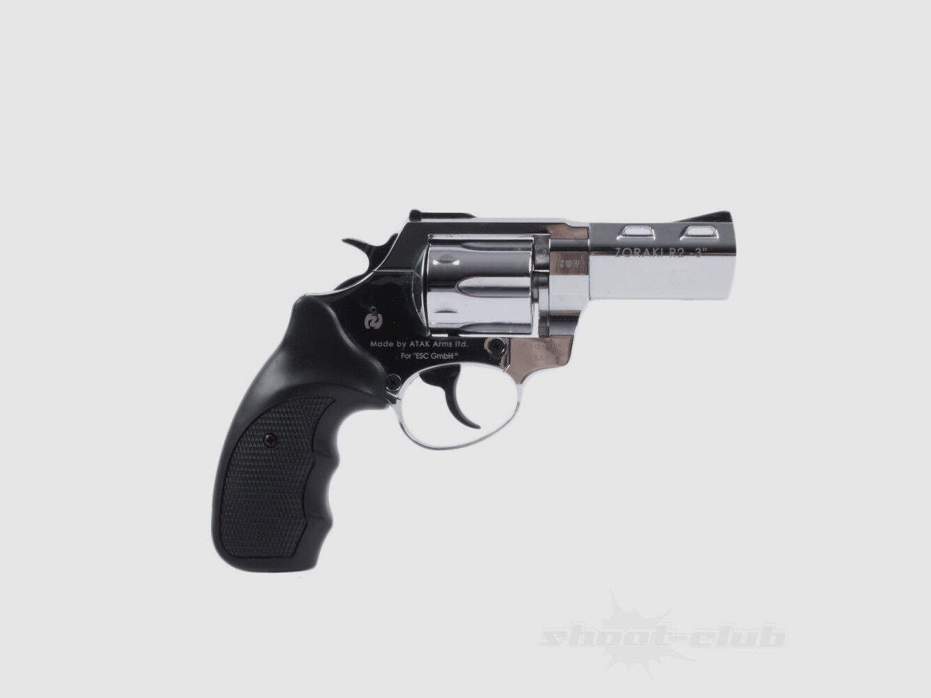 Zoraki R2 3 Zoll Schreckschussrevolver 9mm R.K. - Chrom