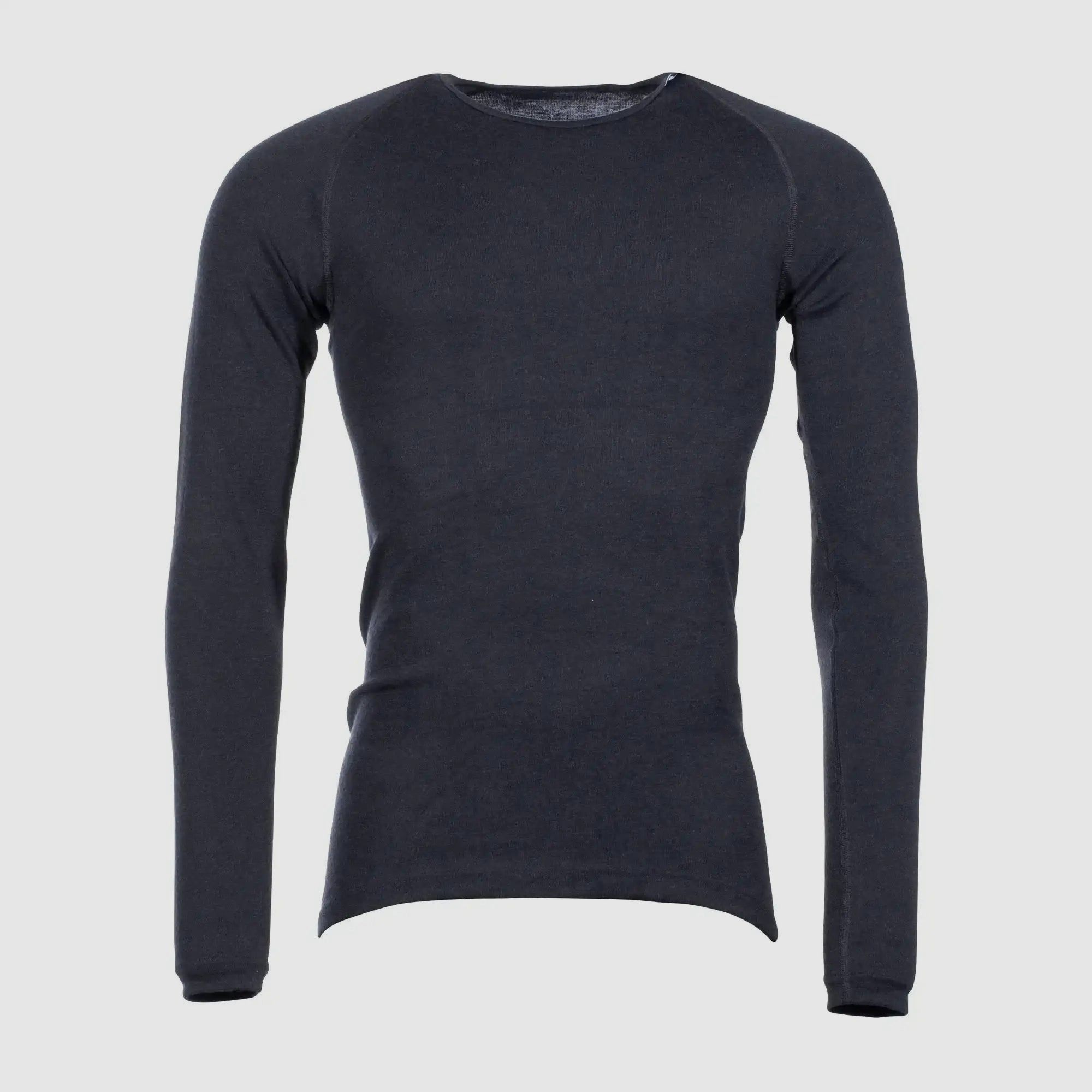 Woolpower Woolpower Lite Unterhemd Crewneck Longsleeve - Schwarz / S Herren