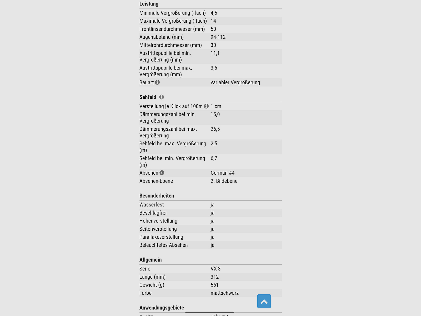 Leupold VX3 3 4.5-14x50 LA German Long Range