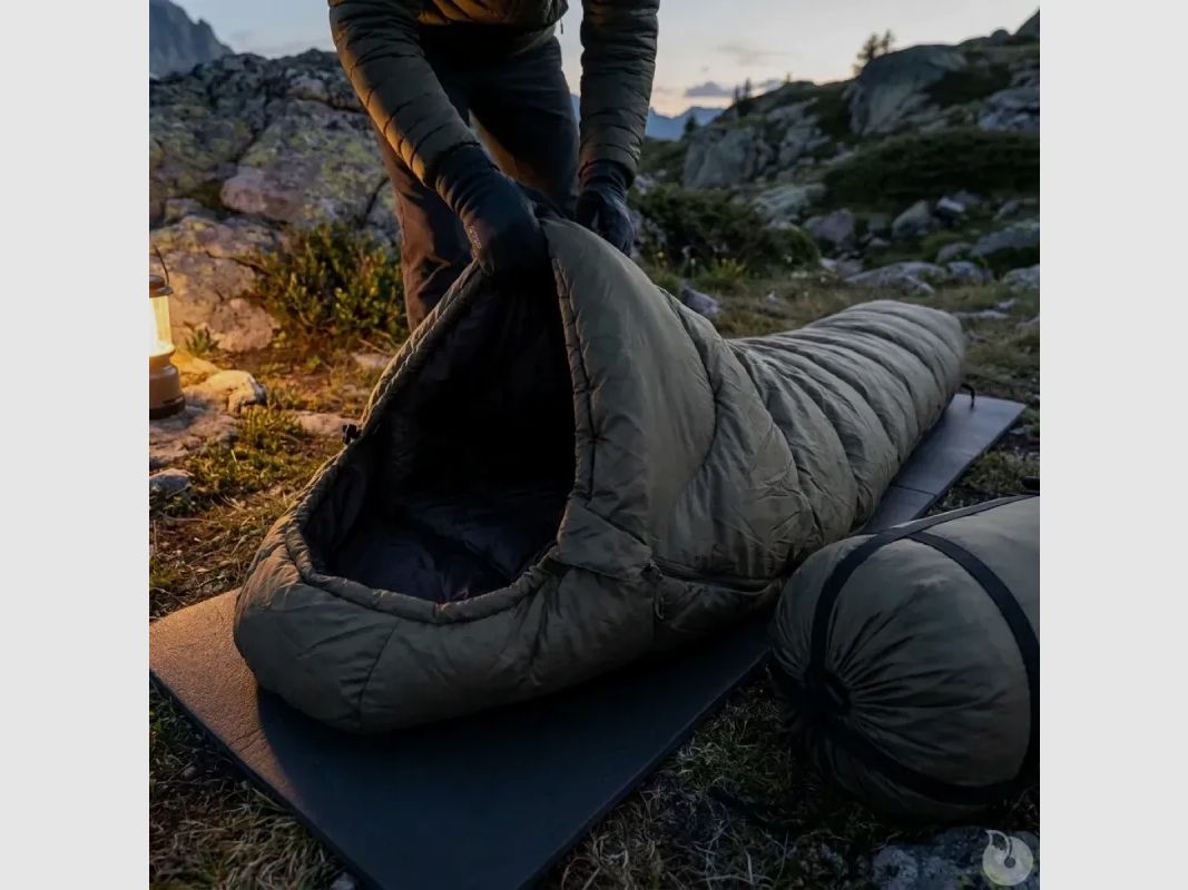 Extremschlafsack DCA Frankreich - Komfort bis -21°C - Armeegrün, Bild 4 von 8