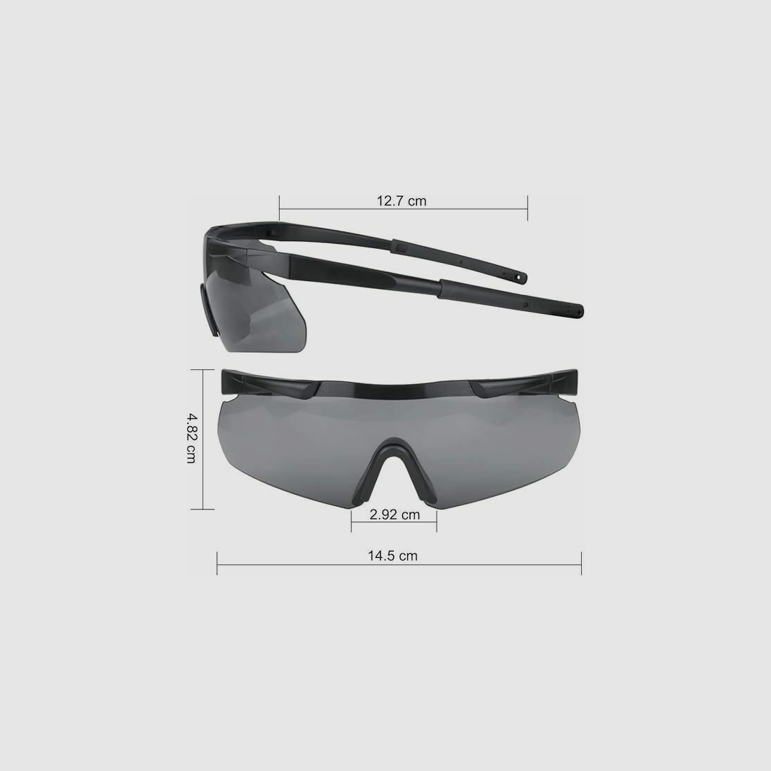 Andere Feyachi schietbril, UV-400 3 lenzen, anti-condens, zwart