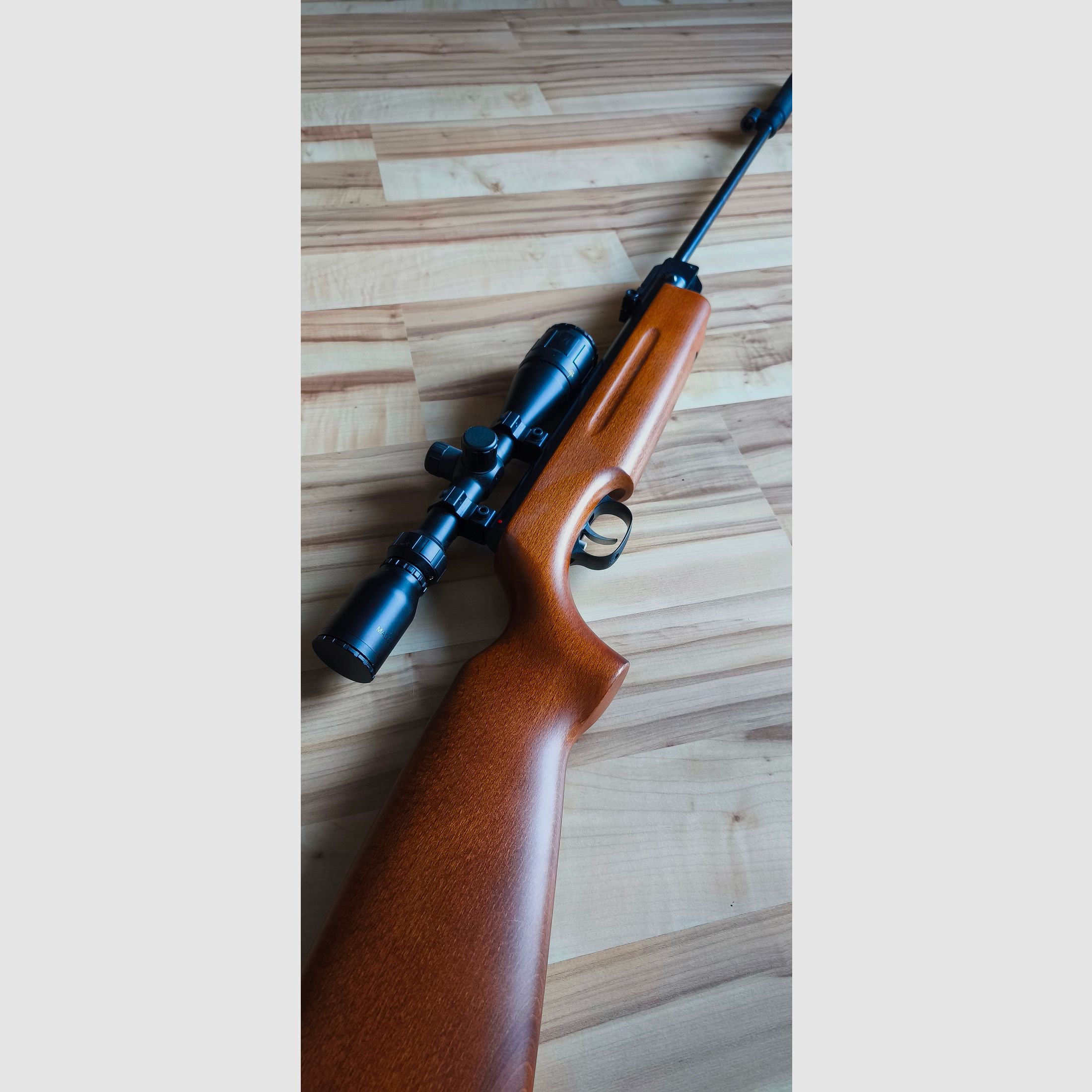 Weihrauch Gewehr HW35 incl. Schalldämpfer Kal. 4,5mm mit ZF 3-9x40