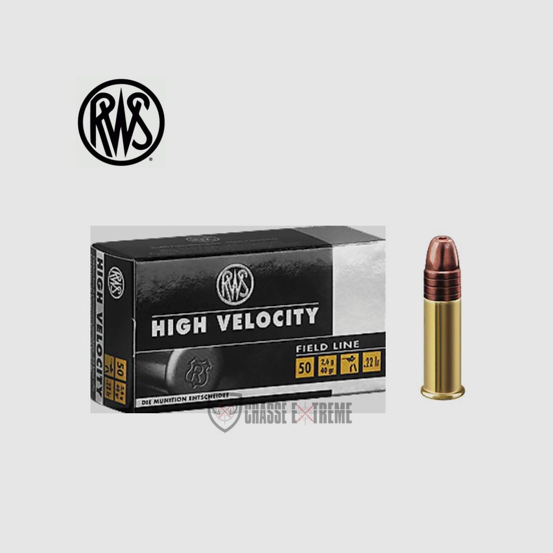 50 Patronen RWS Kal. 22 Lr 40gr High Velocity