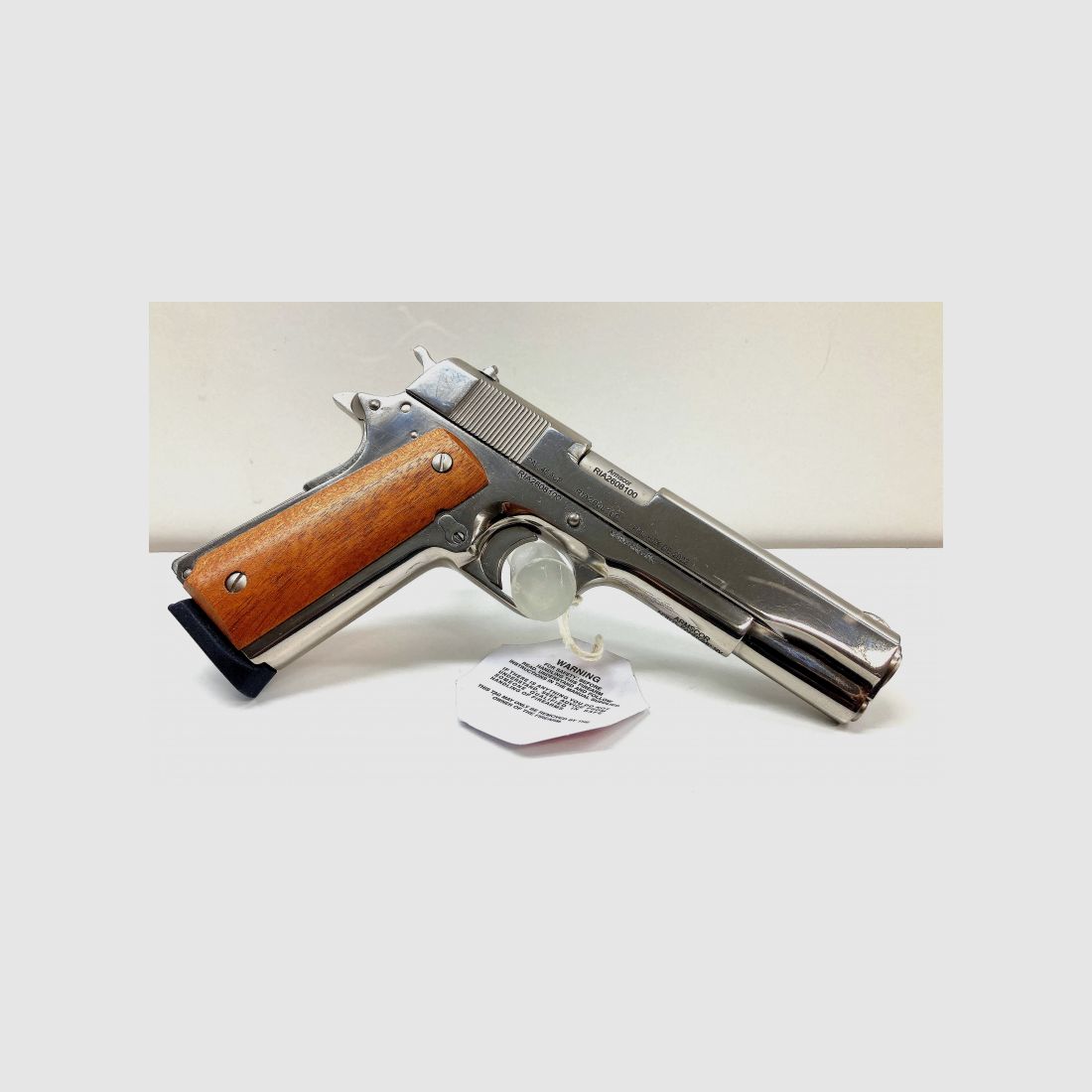 NEUWARE! Pistole Rock Island Armory/Armscor 1911 A1 5" Kal. 45 ACP klassisch vernickelt!