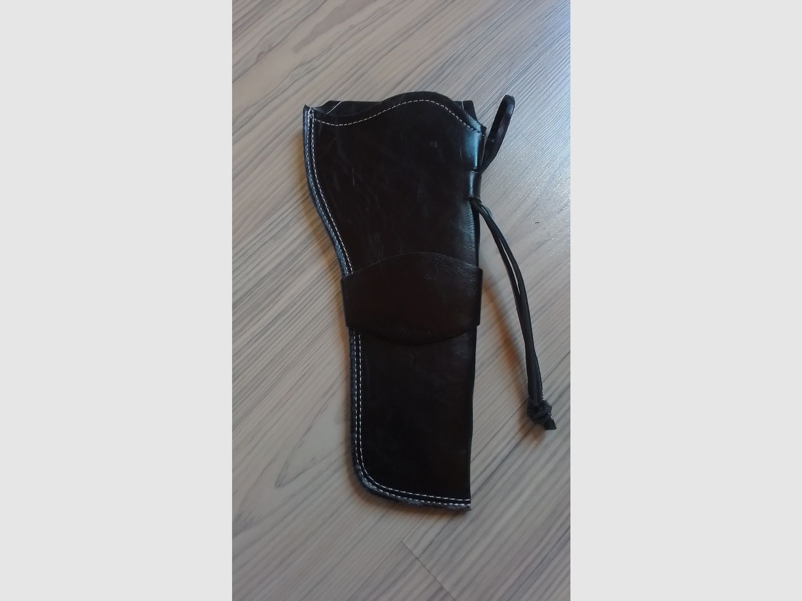 Funda de pistola de cuero sintético Colt SAA negra - NUEVO -