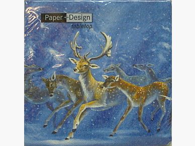 Tovaglioli con motivo invernale - 20 pz, 33x33 cm, 3 strati