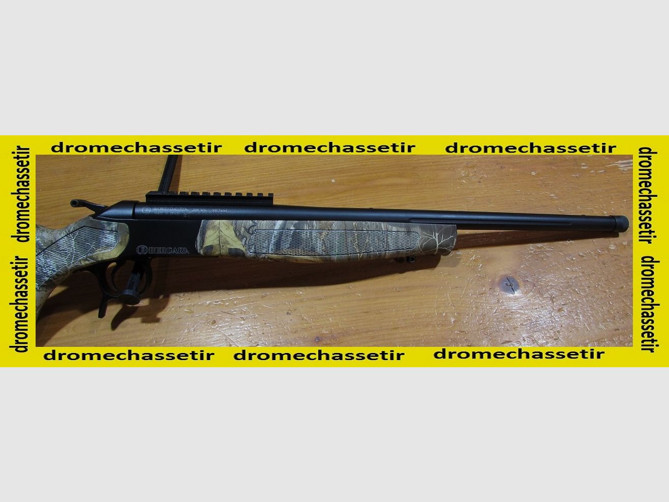 CARABINE KIPPLAUF BERGARA BA-13 222 Remington, CANON 51CM FILETÉE, CROSSE THUMBOLE CAMO, image 4 sur 5