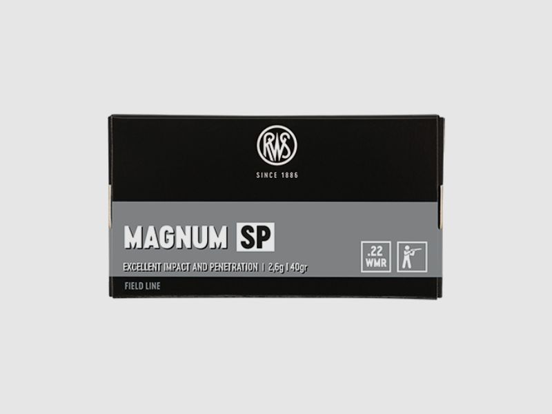 RWS .22 MAGNUM / .22WMR - SP/TM - 2,6G/40GR. - 50 SCHOTEN