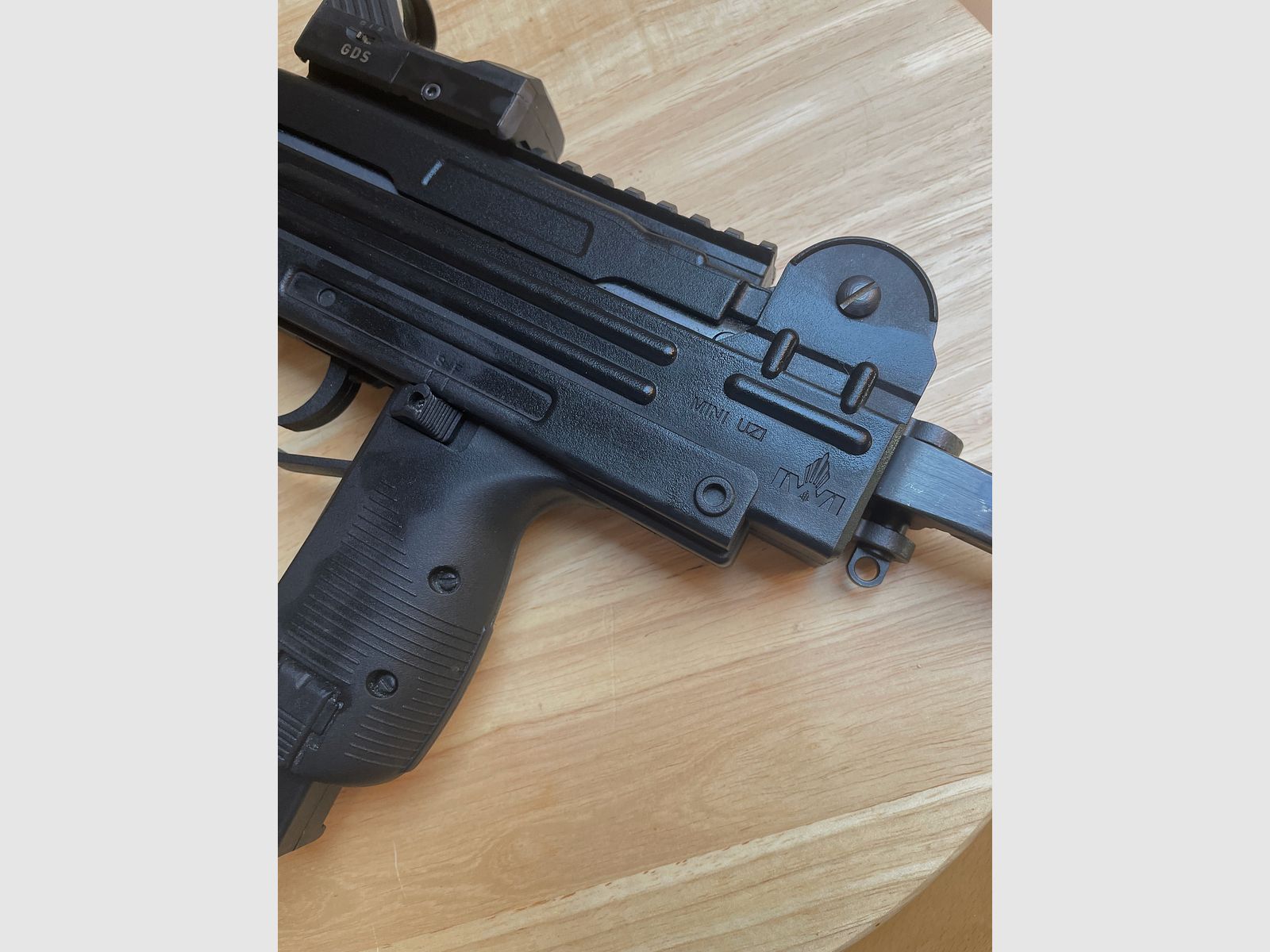 IWI Mini UZI - Federdruck Luftpistole / Maschinenpistole-Nachbildung (Kaliber 4,5 mm Diabolo)