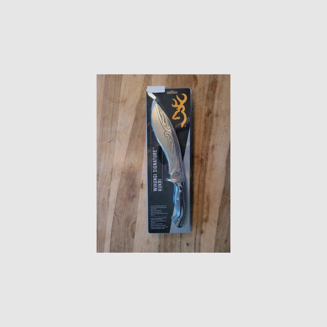 Browning khukari Messer, Wihongi Signature Kukri