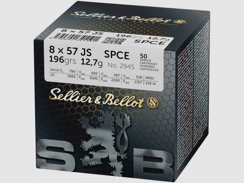 SELLIER & BELLOT - 8x57 iS - 196GRS.SPCE - 50 STÜCK