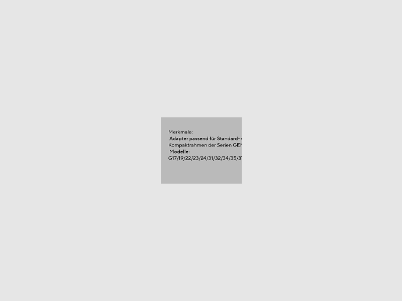 Glock 17 18 19 Griffadapter Griffschalen gen 1 2 3 beavertail g 22 23 24 Pistolengriff