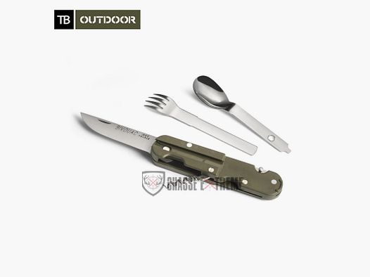 Taschenmesser TB OUTDOOR Bivouac Olivgrün