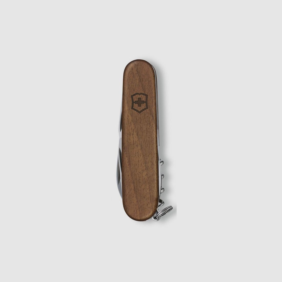 Multitools Victorinox Schweizer Taschemesser Huntsmann Wood  LĂ¤nge 9,1 cm Nussbaumholz 13 Funktionen (P18)