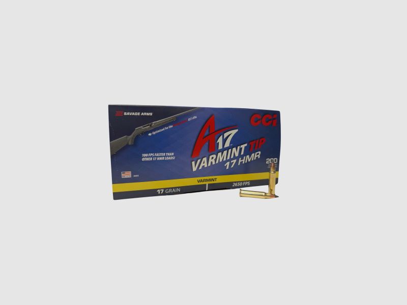 CCI .17HMR A17 Varmint Tip 17gr