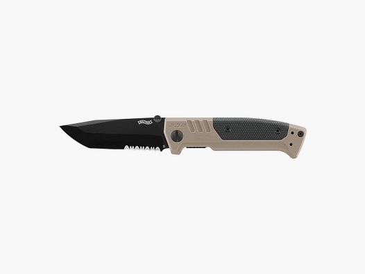 Couteau pliant walther pdp tanto folder fde - partiellement crantee