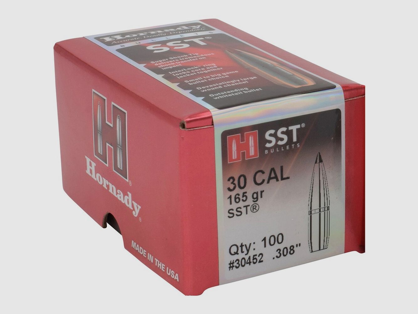 Hornady Bullets .308 10.7g/165grs. SST, image 1 of 2