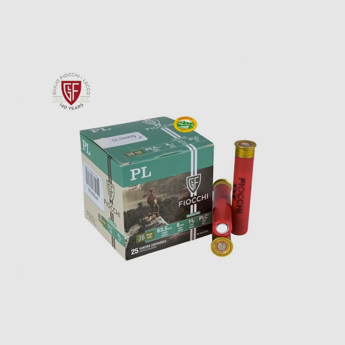 FIOCCHI Patronen PL36 Kal.36 11gr. pb.11