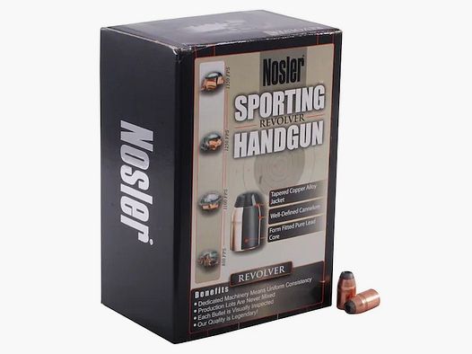 Balle Nosler Sporting Handgun .38/.357 158GR JHP 250 pièces