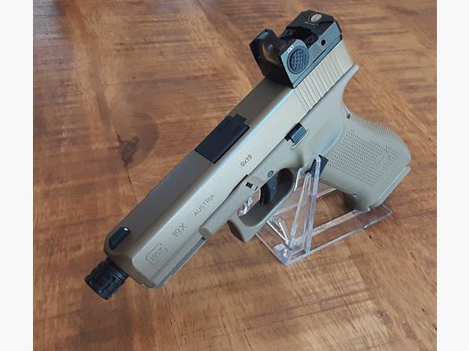 Glock 19X FDE CO2 Pistole Kaliber 4,5mm   >>> UNIKAT <<<