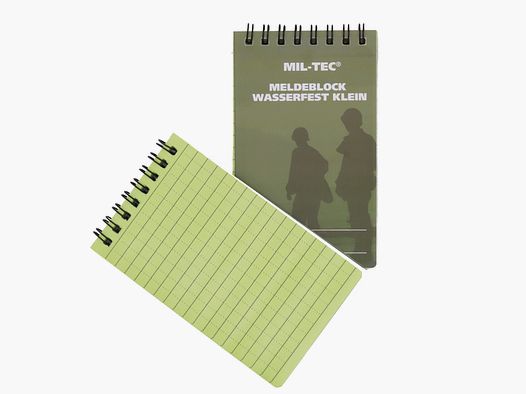 Mil-Tec Bloc de Notas Impermeable - Pequeño