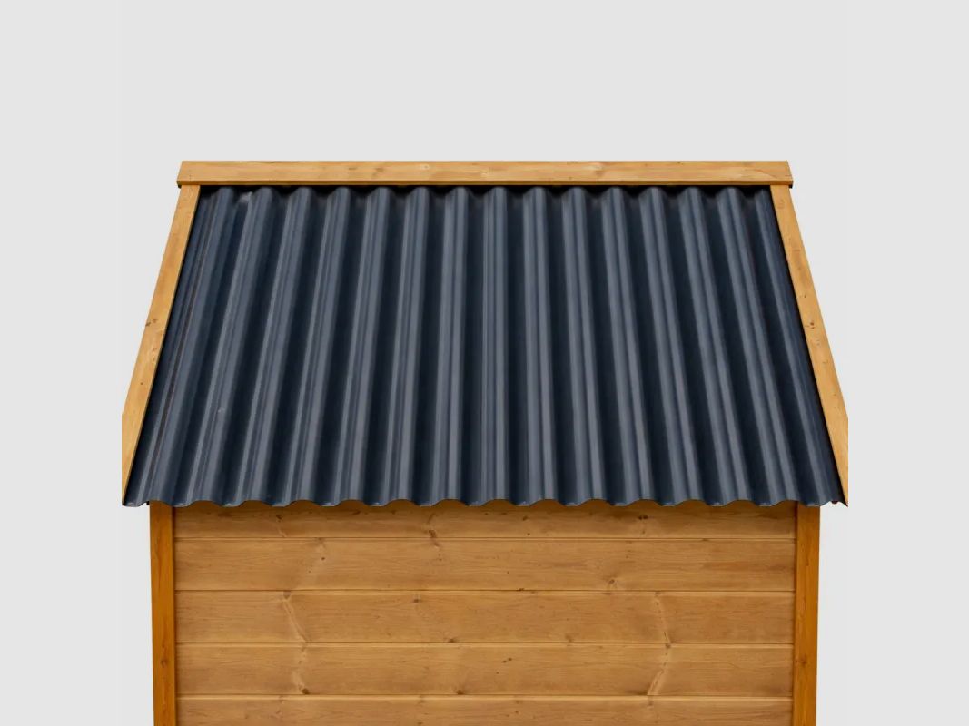Hundehaus aus Holz Chalet - Größe S - PVC-Dach, Bild 8 von 15