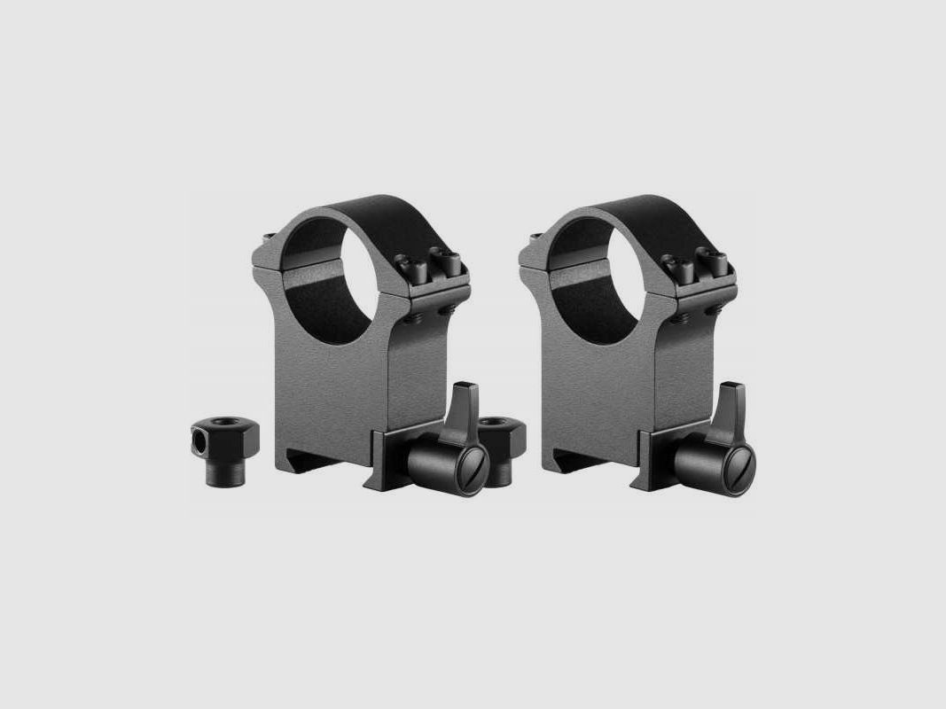 Hawke Professional Steel Ring Mount Weaver 1" Extra High QD-Hebel 2 St. Höhe 23 mm