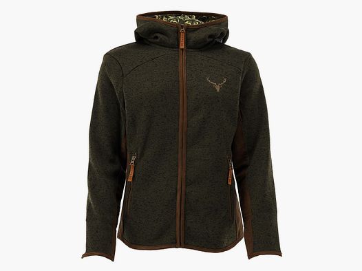 OS Trachten Fleecejacke mit Kapuze Schilf