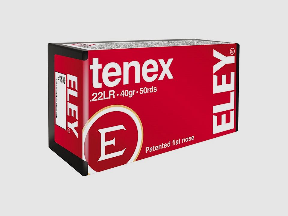 Eley TENEX .22 lfB rimfire cartridges