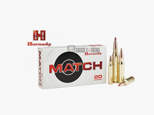 20 Munitions HORNADY 308 Win 168 Gr Eld Match