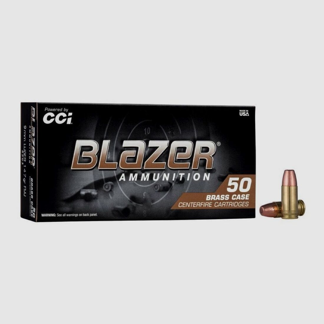 CCI Blazer FMJ 147grs 50St 9mmLuger