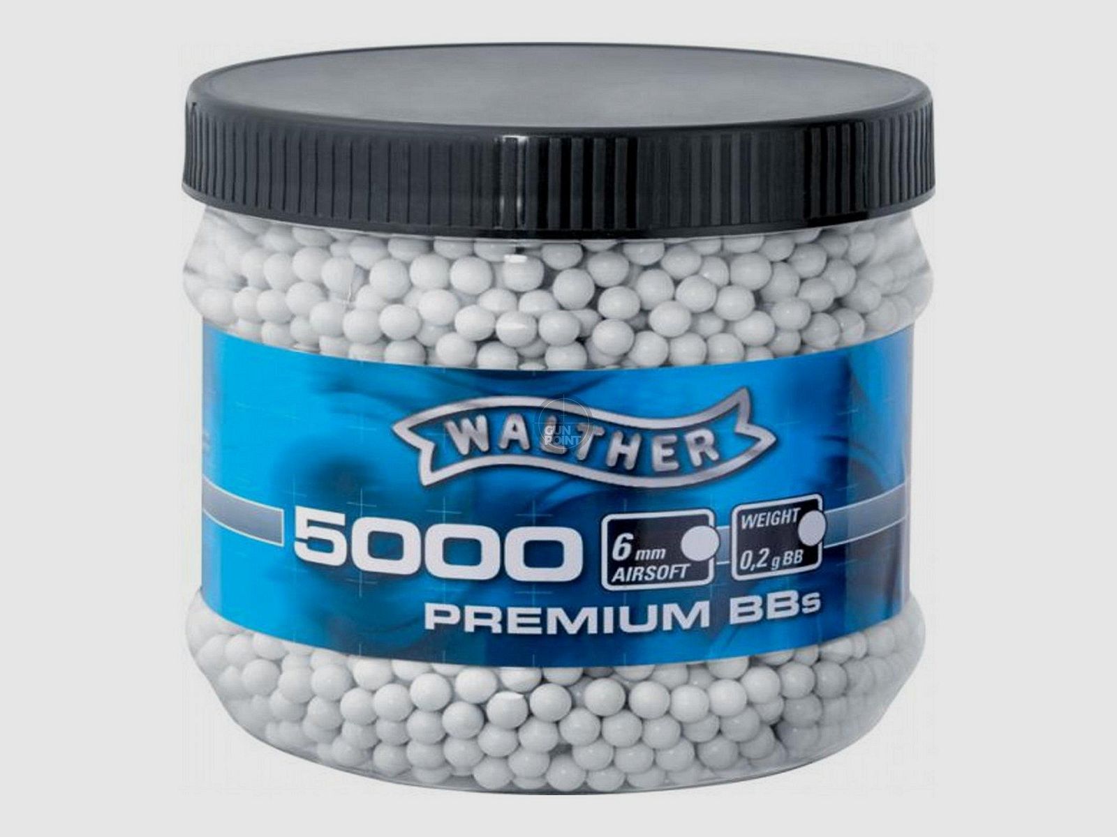 Airsoft - Bolas Walther Basic Selection BBs - 0,20g 5000 uds. Blancas