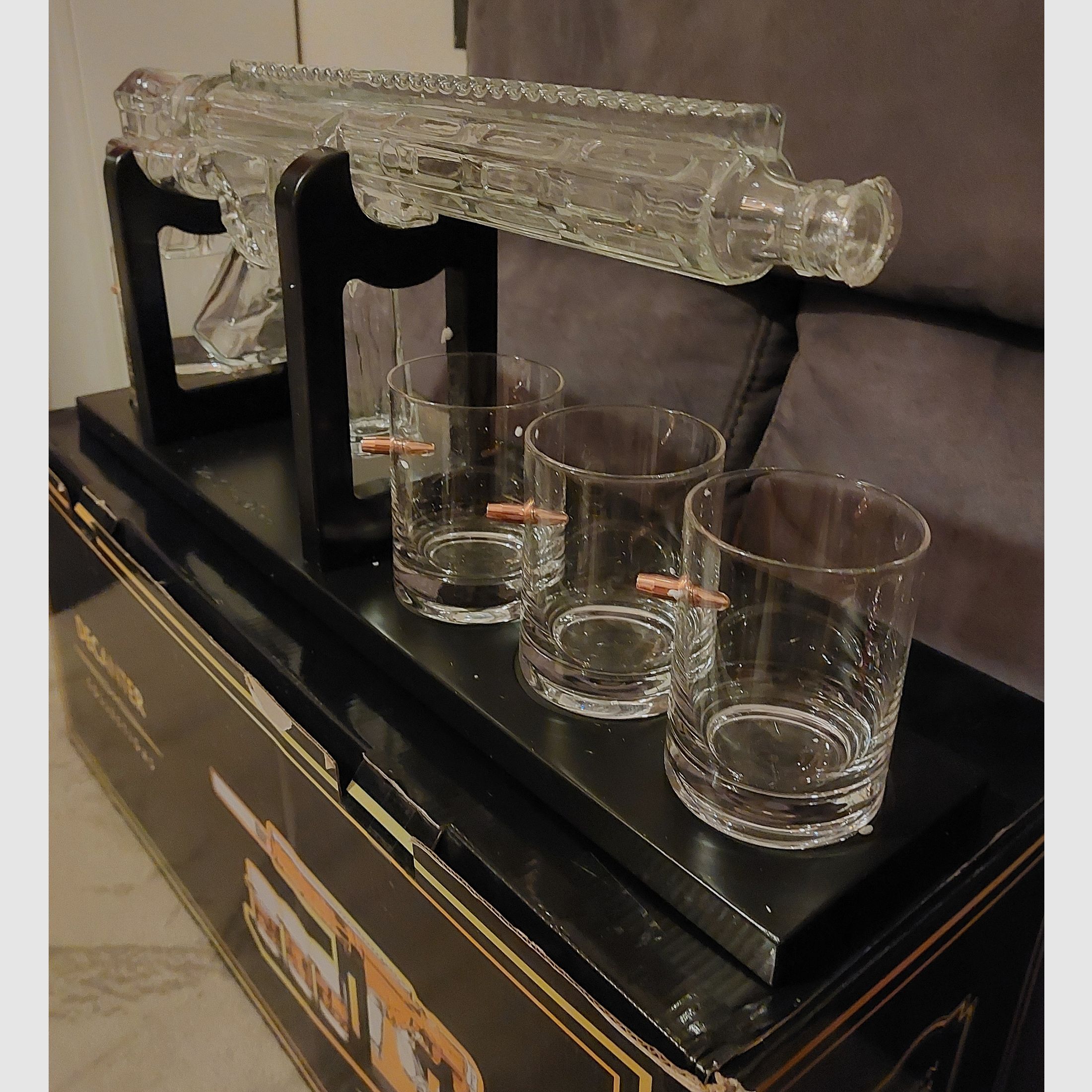 AR-15 Optiek Decanteerset met 4 geweldige glazen