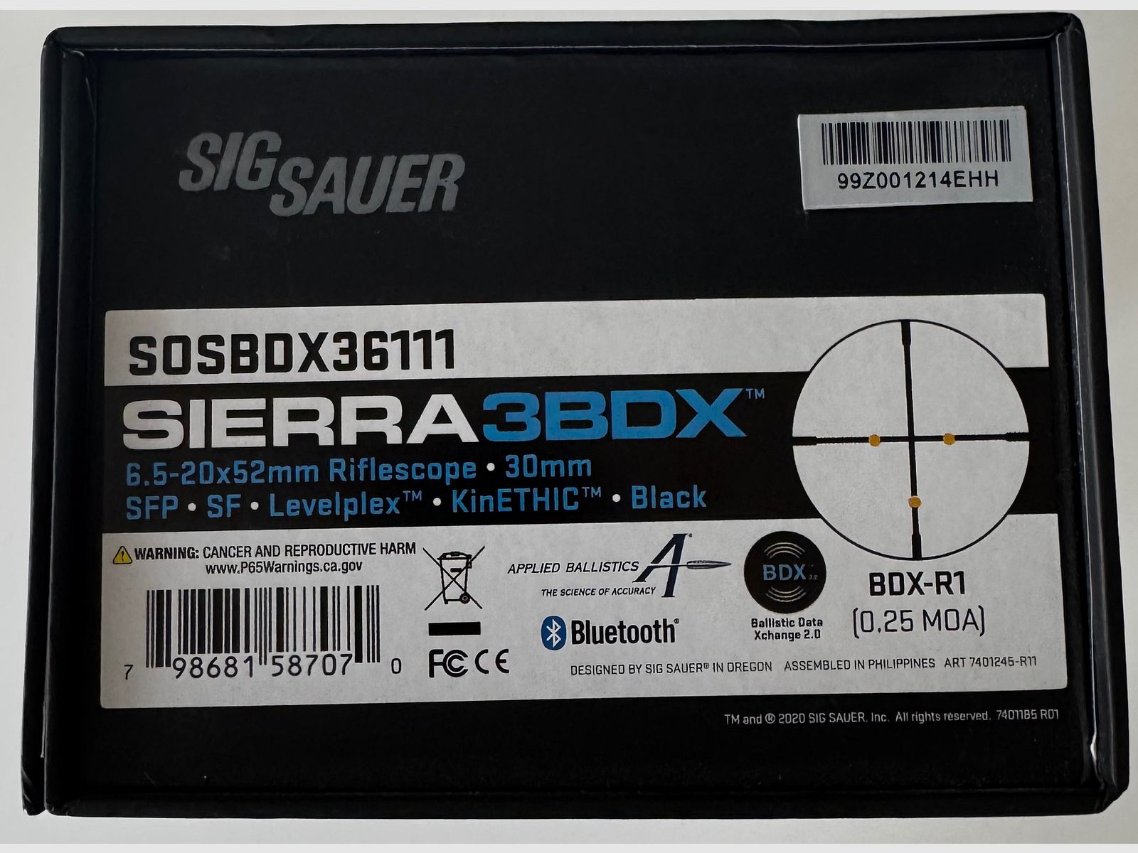 <SIG Electro-Optics Zielfernrohr Sierra3 BDX 6,5-20x52>
