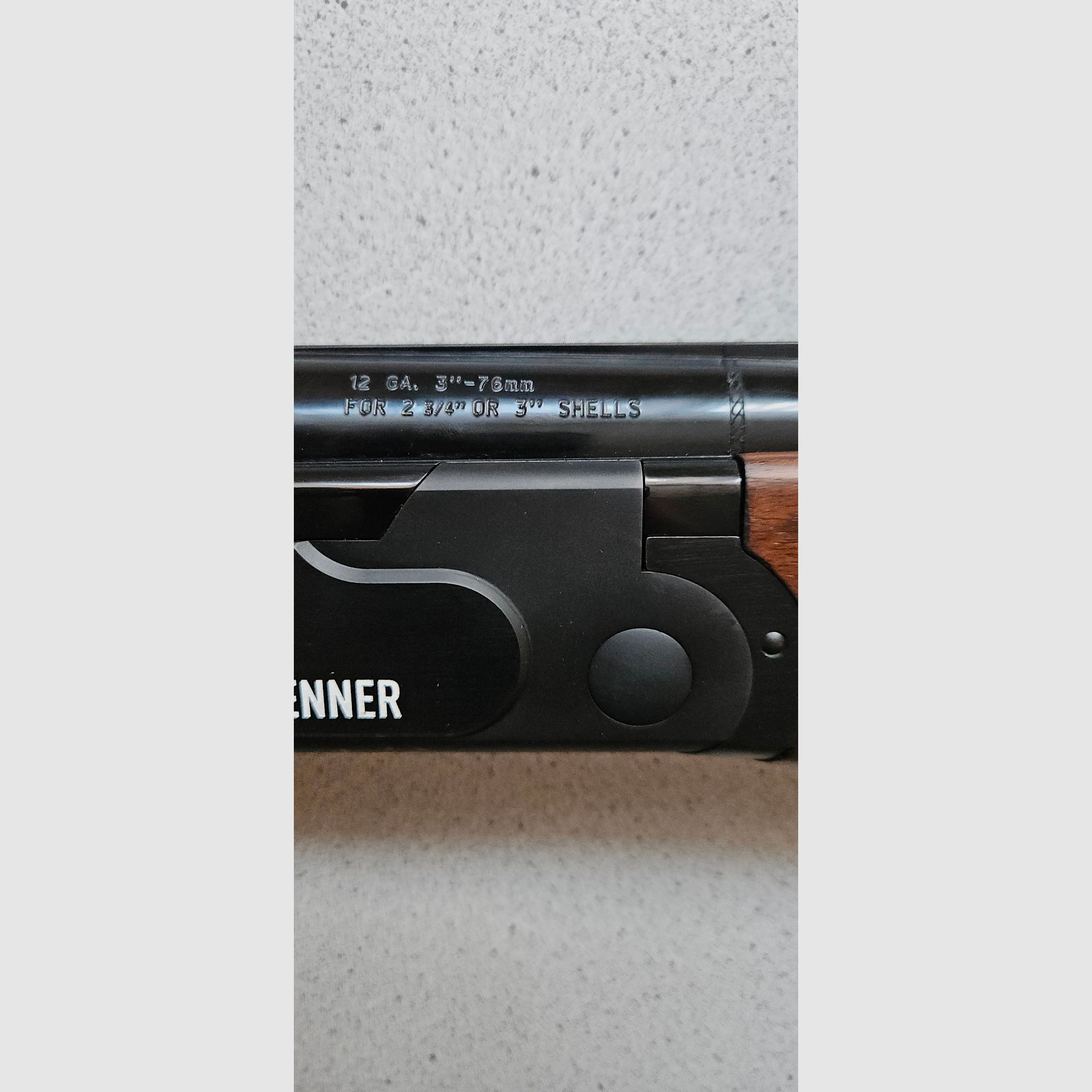 Double-barreled shotgun Brenner BF18 in caliber 12/76 and a barrel length of 71cm