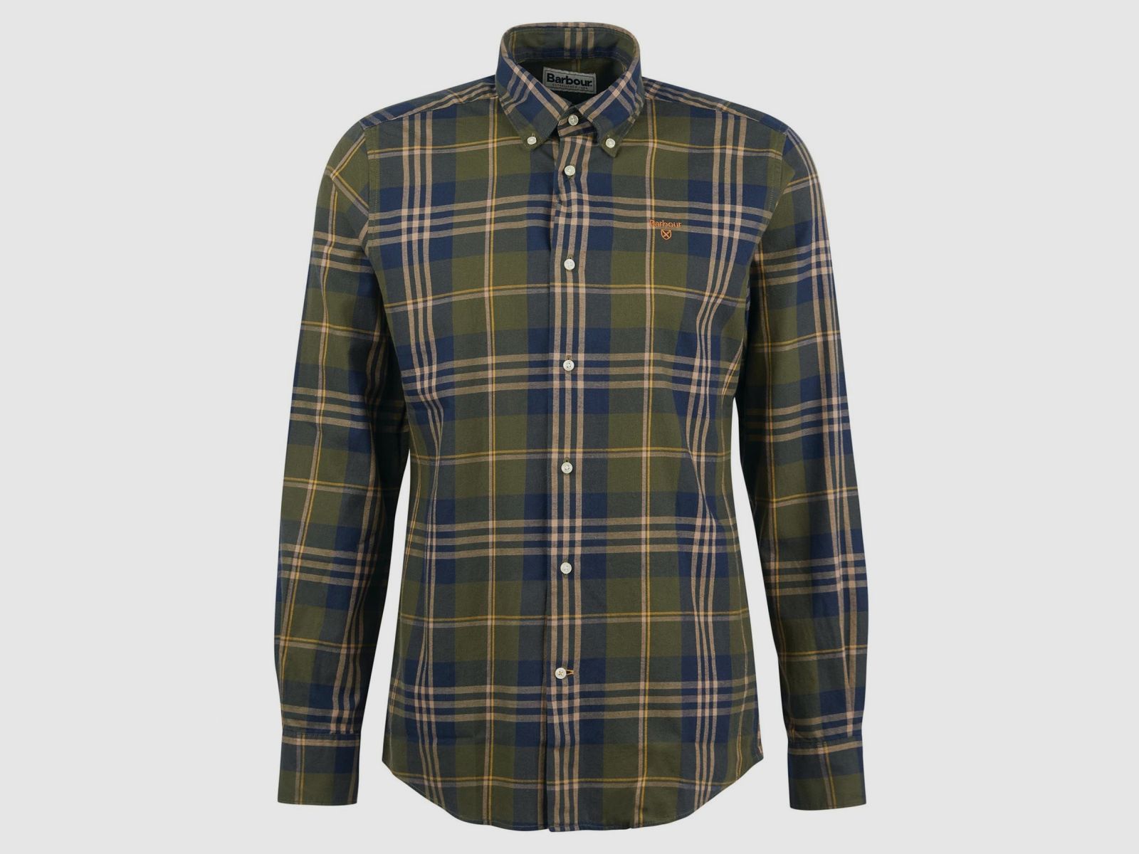 BARBOUR Edgar Camicia Su Misura Oliva