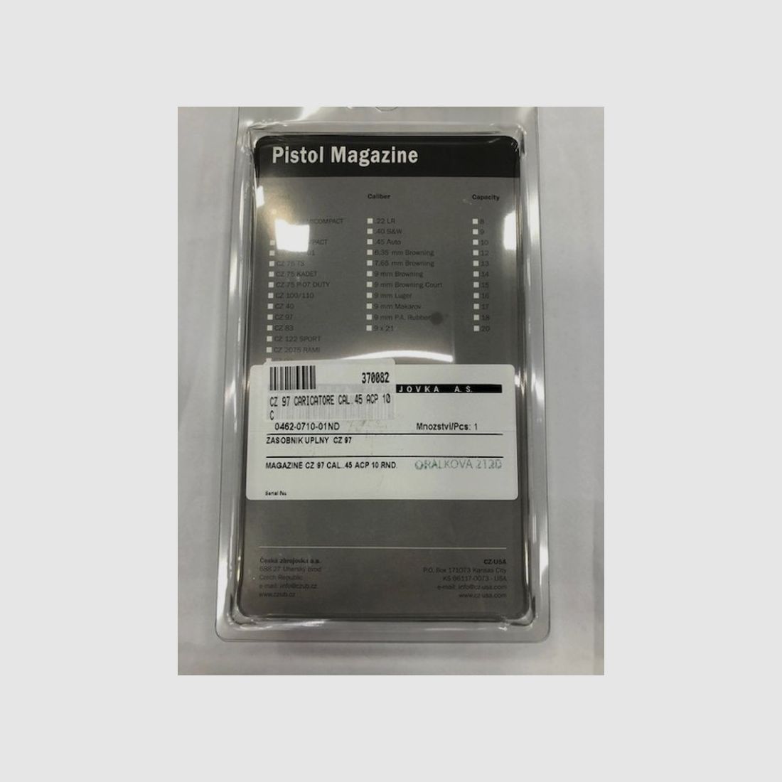 CZ MAGAZIN PISTOLE 97 C .45 ACP, Bild 2 von 2