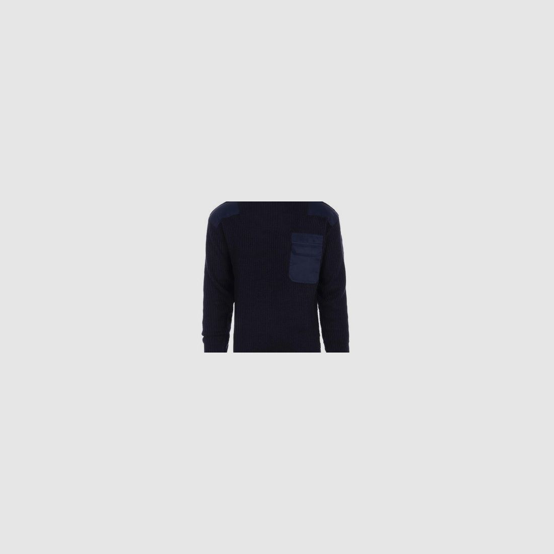 Commando-Pullover Acryl Navy, Bild 3 von 6