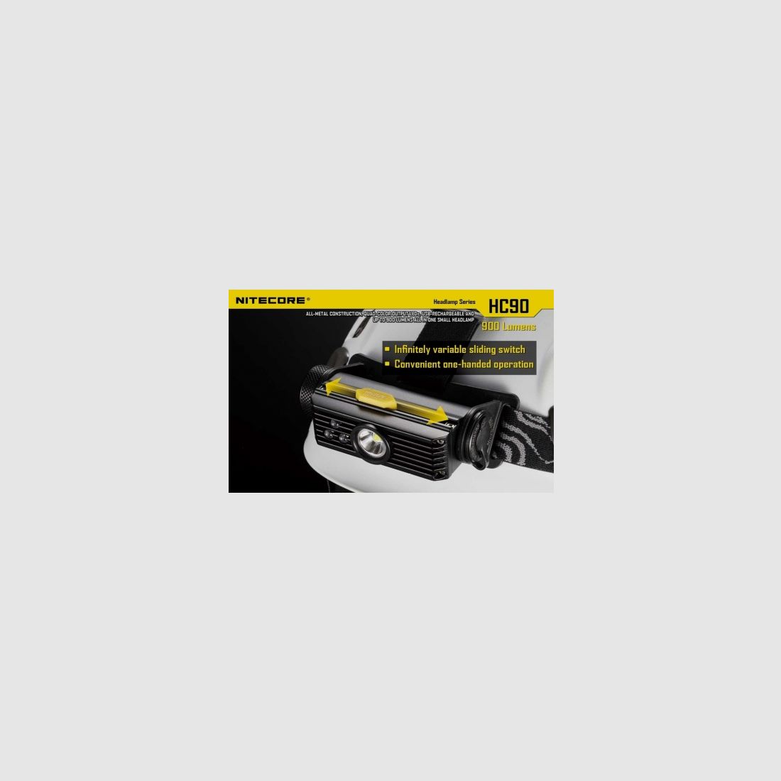 Nitecore HC90 Linterna frontal 900 lúmenes, imagen 13 de 28