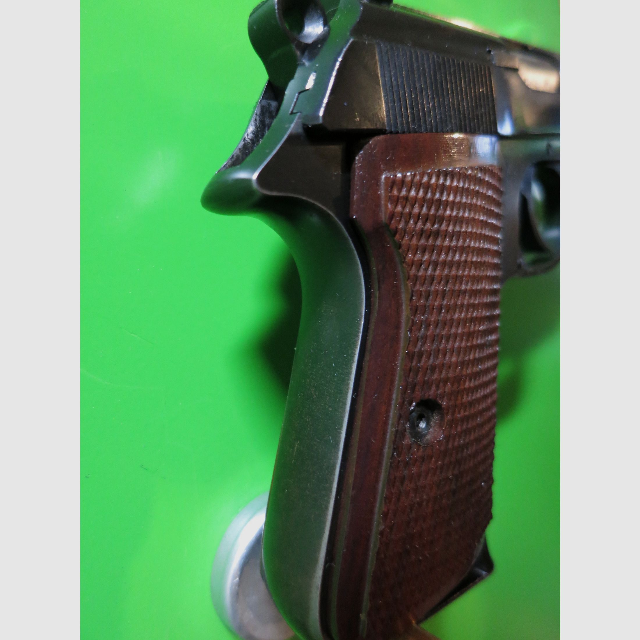 Walther PP « Pistolet de police », .22lr pistolet d'entraînement, plaquettes en bois       #39, image 10 sur 11