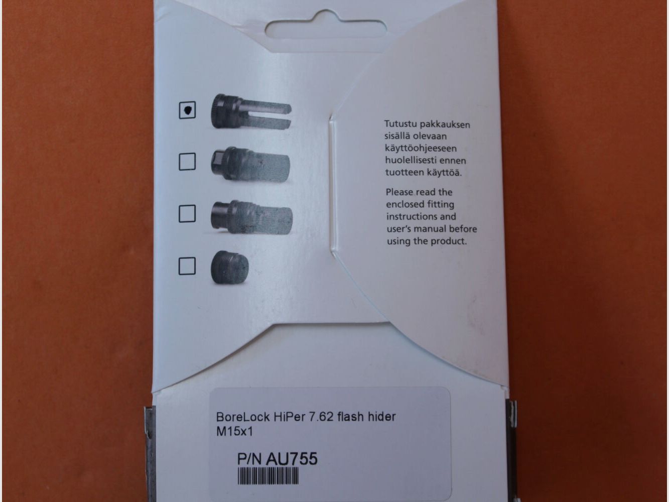 ASE Utra ASE Utra BoreLock HiPer Flashhider .30 (AU755) Phosphated steel (M15x1 for OA) Type Vortex