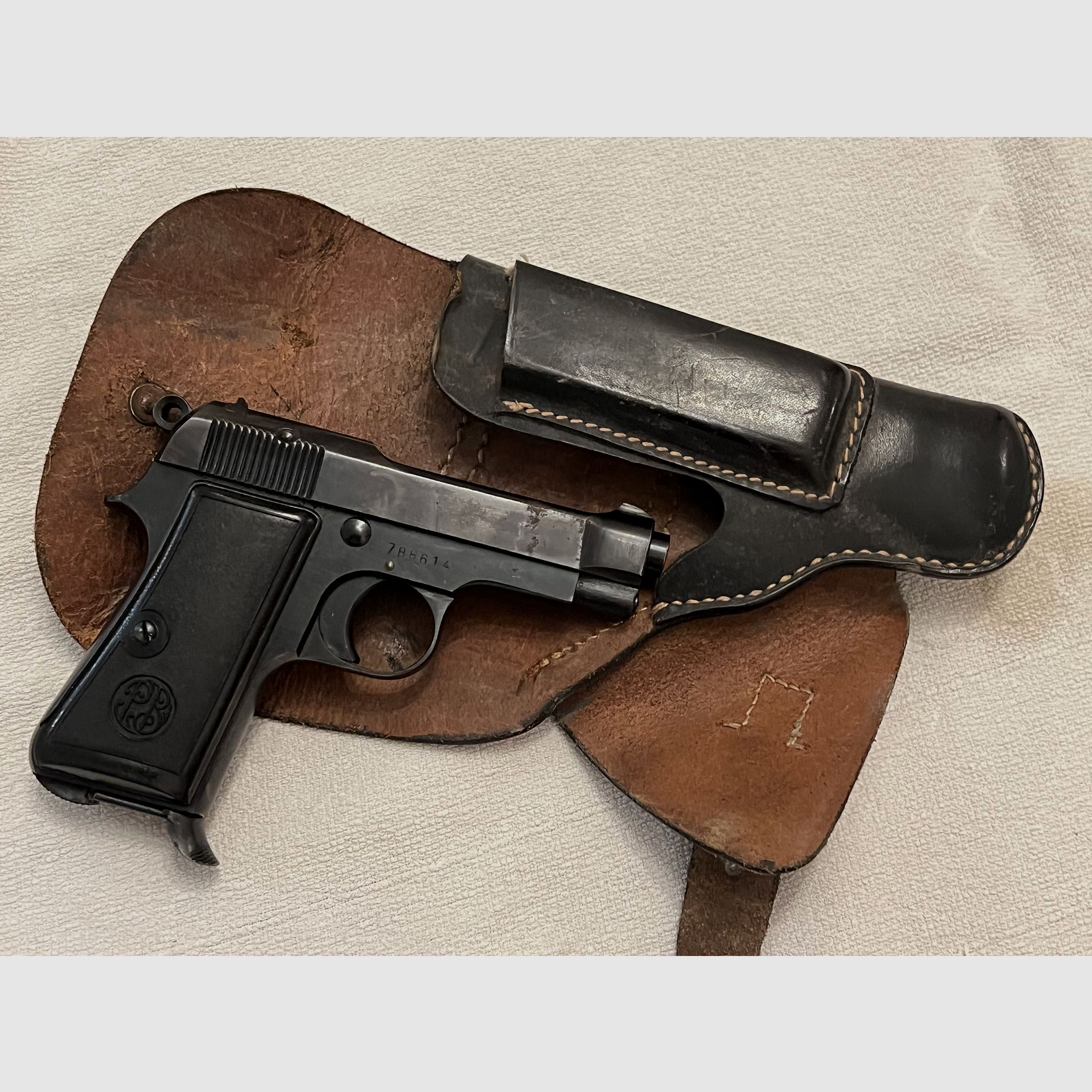 Halve automatische pistool Pietro Beretta Gardone 7,65mm