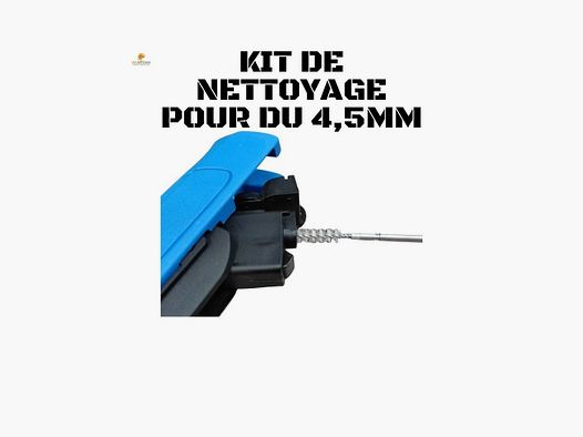 KIT DE NETTOYAGE POUR CARABINE A PLOMBS 4,5MM