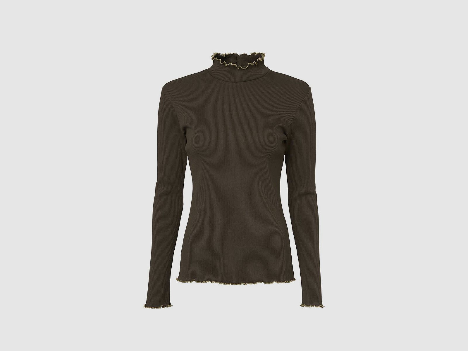 Chevalier Kelly Camisa de Manga Larga Mujer Cuero Marrón 40W