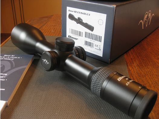MADE IN GERMANY = "NEW" Blaser B2  2.5 - 15 x 56 iC S with ZEISS internal rail and LP reticle with automatic shut-off !! Also for Sauer-Mauser-Dentler-SteelAction etc.!