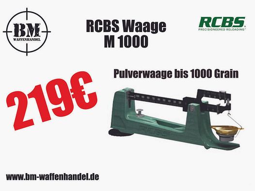 RCBS	 Pulverwaage M 1000