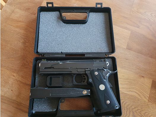 Co2 Softair von Wei-ETech Model Hi-Capa 5.1 Type-B Dragon Vollmetall GBB 6mm  schwarz