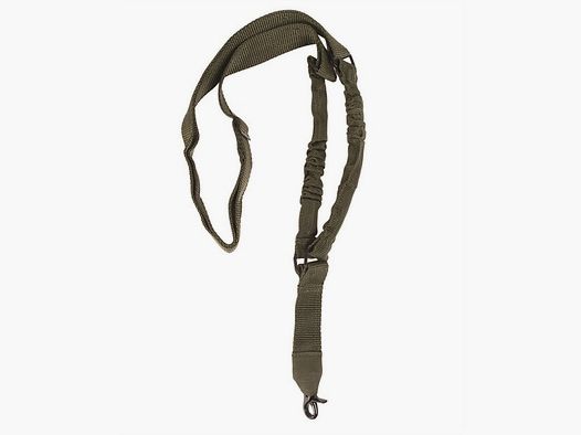 Tact. Gewehrgurt 1-Punkt OLIV 65-123cm m. Bungee / 1-Point Waffen Tragegurt Trageriemen Gewehrriemen