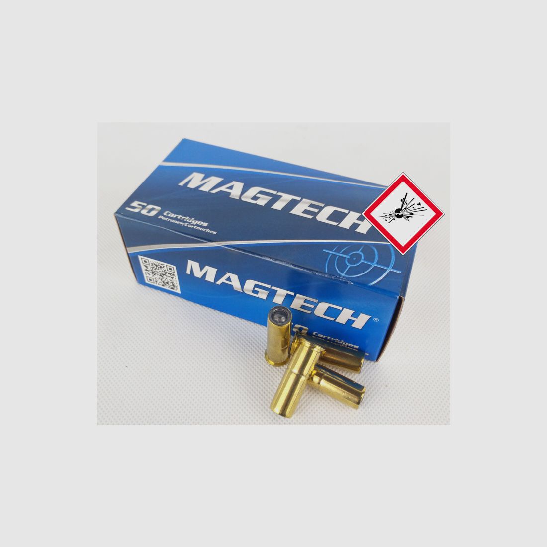 Cartucho de revólver Magtech .38 Spec. WC 148grs