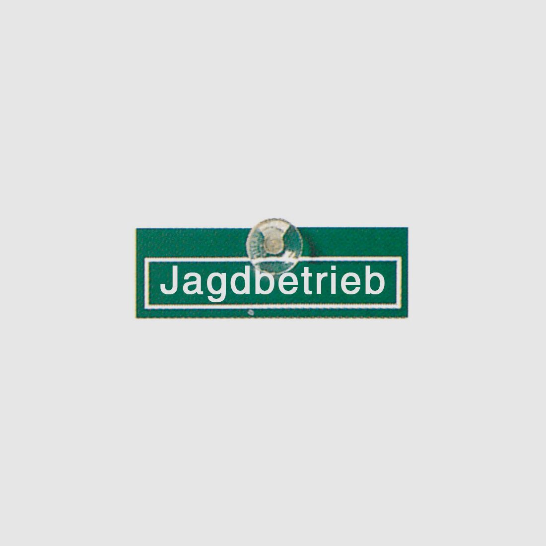 Autoschild Jagdbetrieb